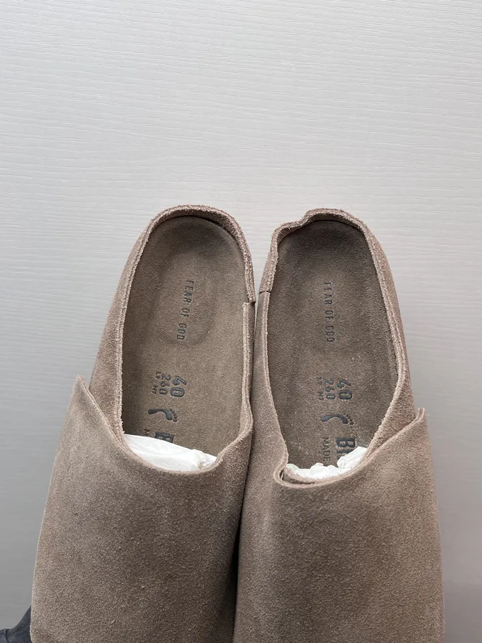 Fear of God x Birkenstock Wool Trimmed Brown