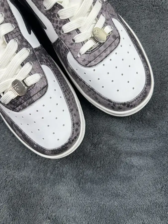 A BATHING APE STA Snake Print Low Top Sneaker for Men