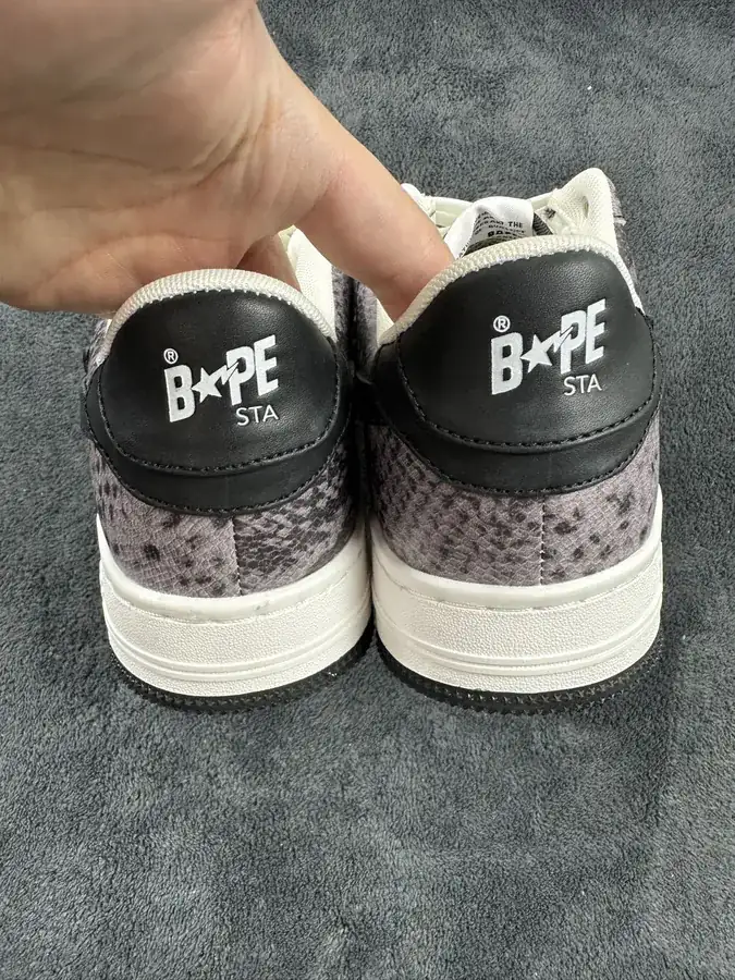 A BATHING APE STA Snake Print Low Top Sneaker for Men