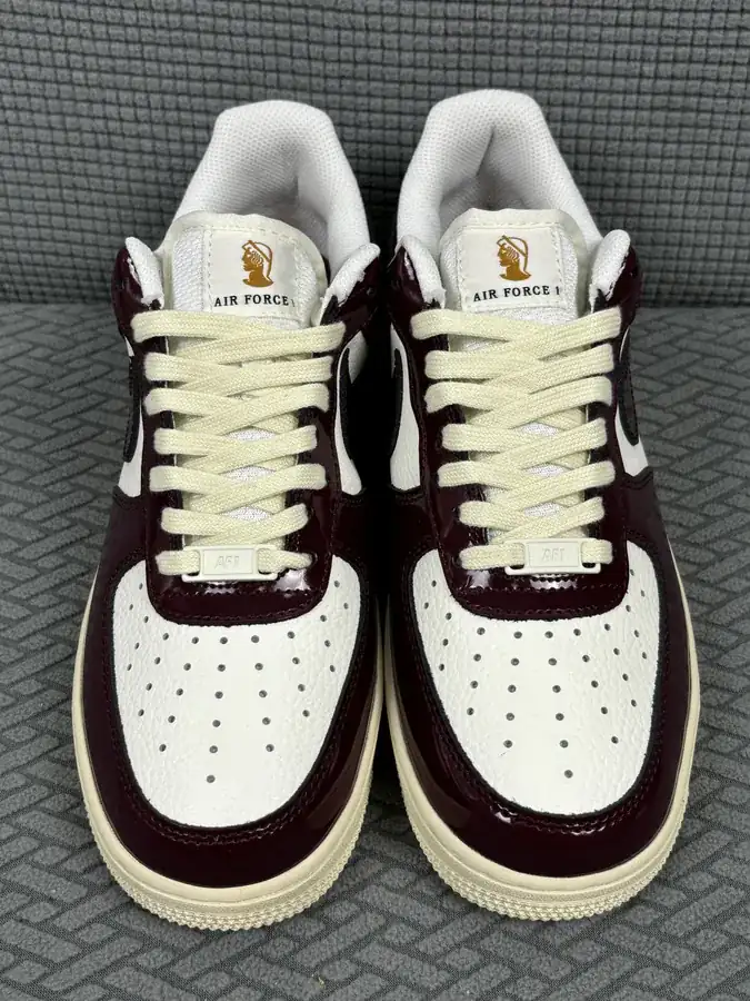 Nike Air Force 1 Low Classic Series, Wine Red Patent Leather