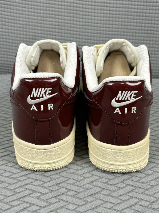 Nike Air Force 1 Low Classic Series, Wine Red Patent Leather