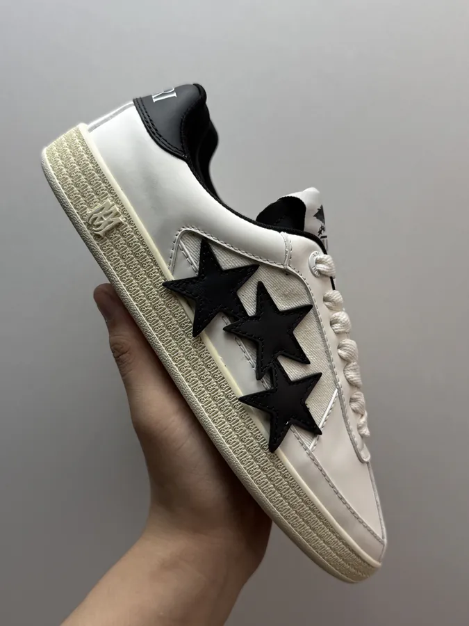 AMIRI PACIFIC White and Black Slippers