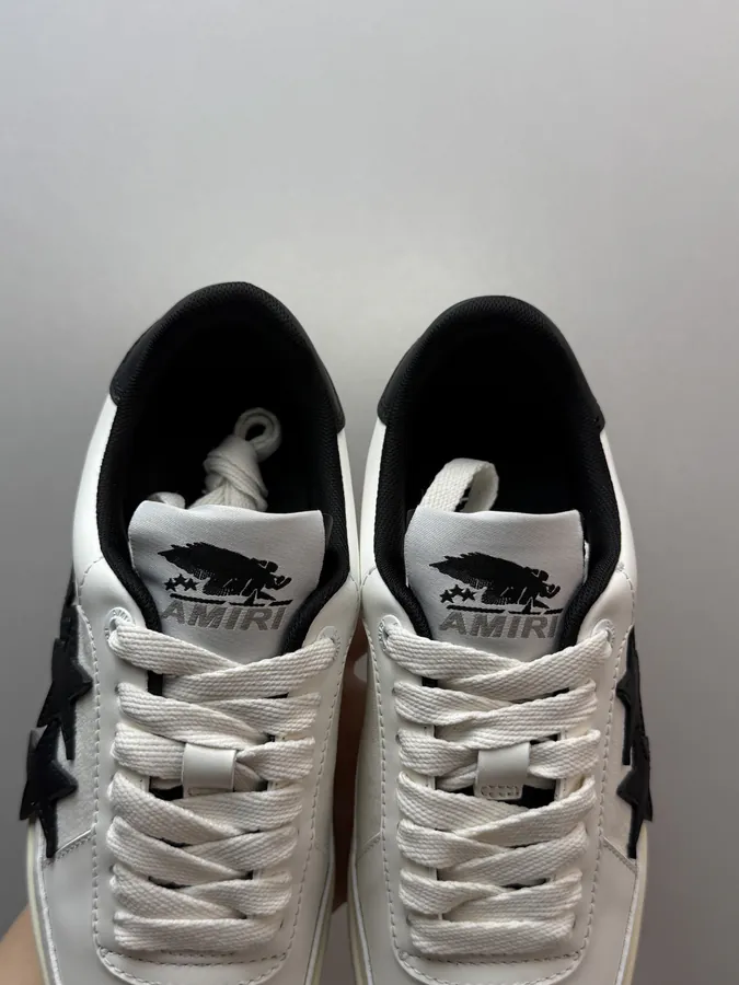 AMIRI PACIFIC White and Black Slippers