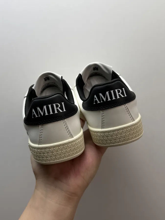AMIRI PACIFIC White and Black Slippers