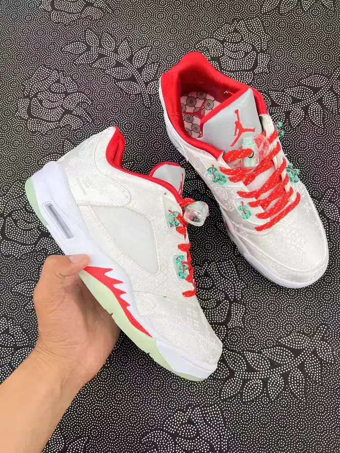 OT x Air 5 Low White Silk 520th Anniversary Edition