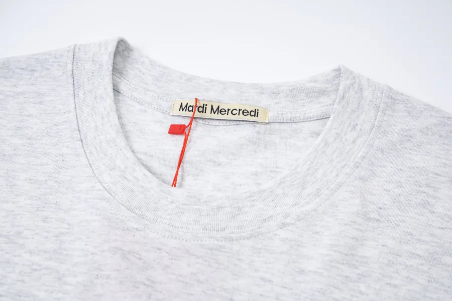 Mardi Mercredi Classic Daisy Print Round Neck Short Sleeve T Shirt