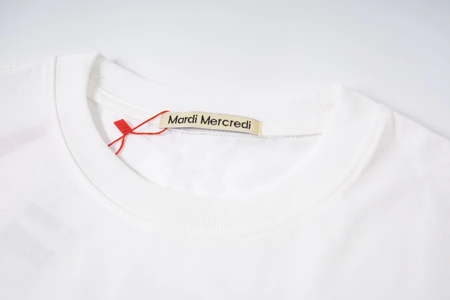 Mardi Mercredi Classic Daisy Print Round Neck Short Sleeve T Shirt