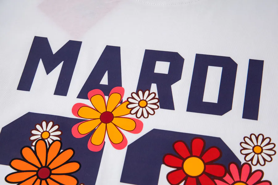 Mardi Mercredi 23 Multifloral Print Round Neck T Shirt