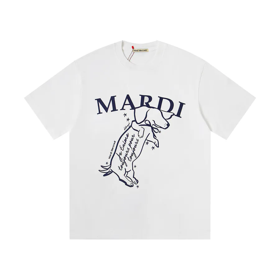 Mardi Mercredi Jumping Dog Series Oversized T Shirt