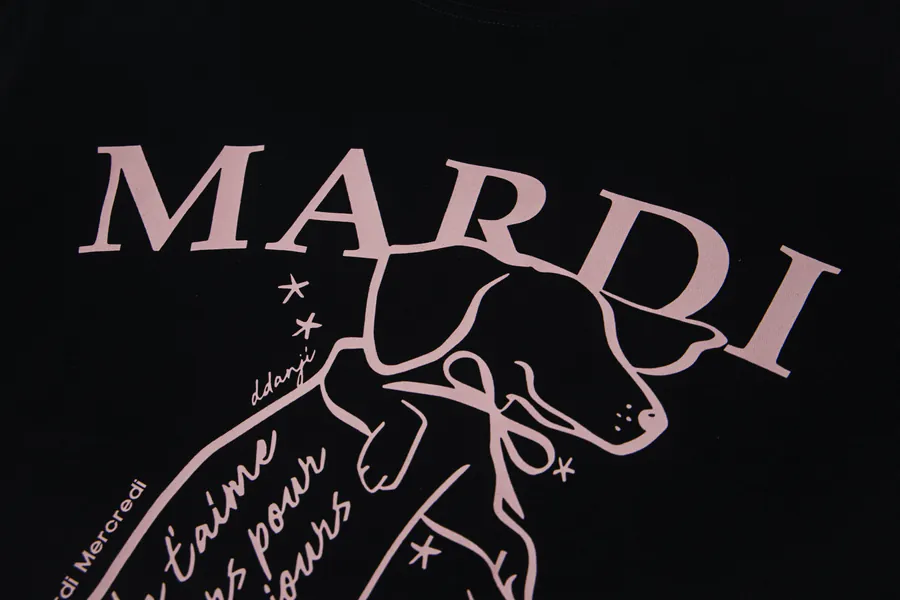 Mardi Mercredi Jumping Pup Series Oversized T Shirt