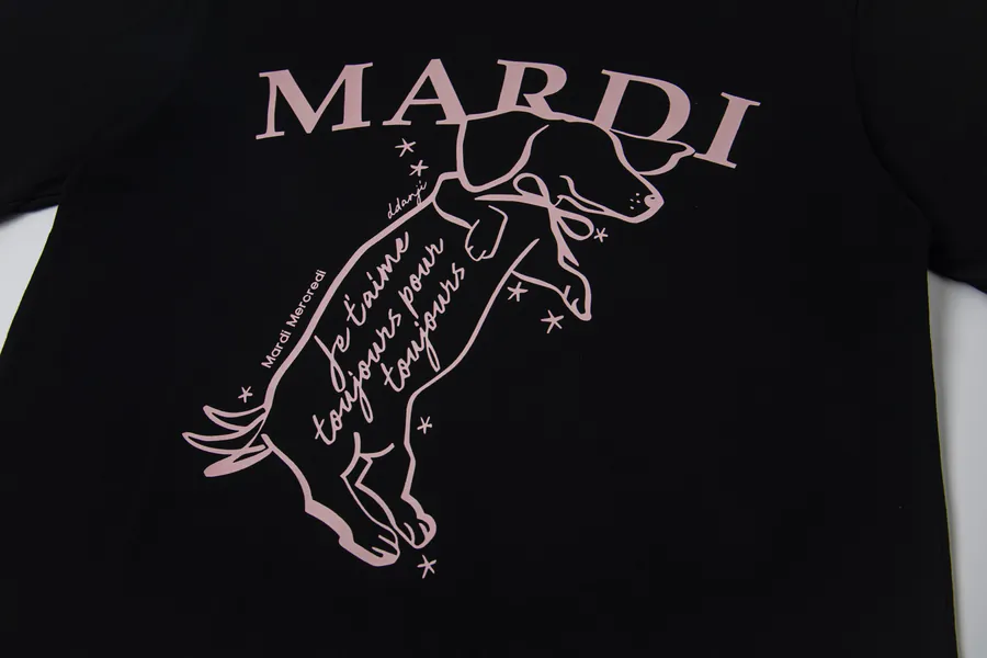 Mardi Mercredi Jumping Pup Series Oversized T Shirt