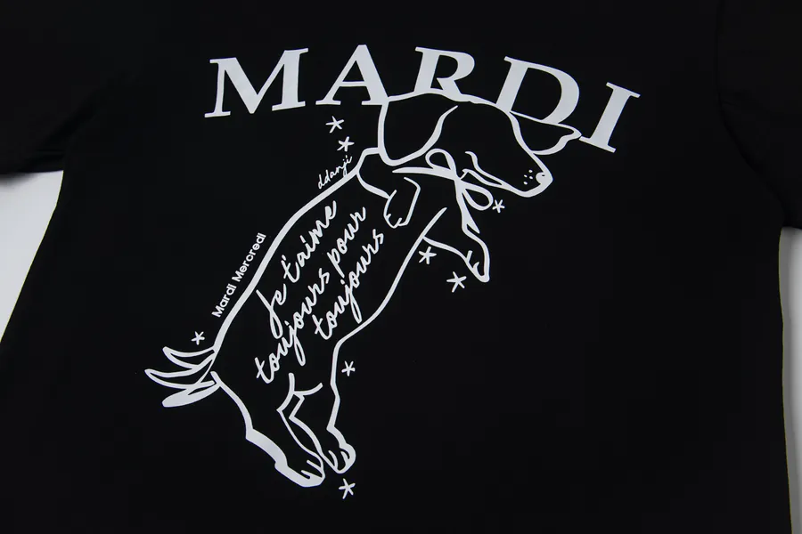 Mardi Mercredi Jumping Pup Series Oversized T Shirt