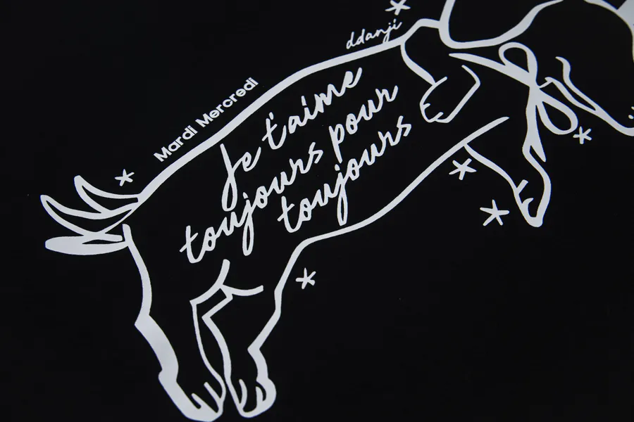 Mardi Mercredi Jumping Pup Series Oversized T Shirt