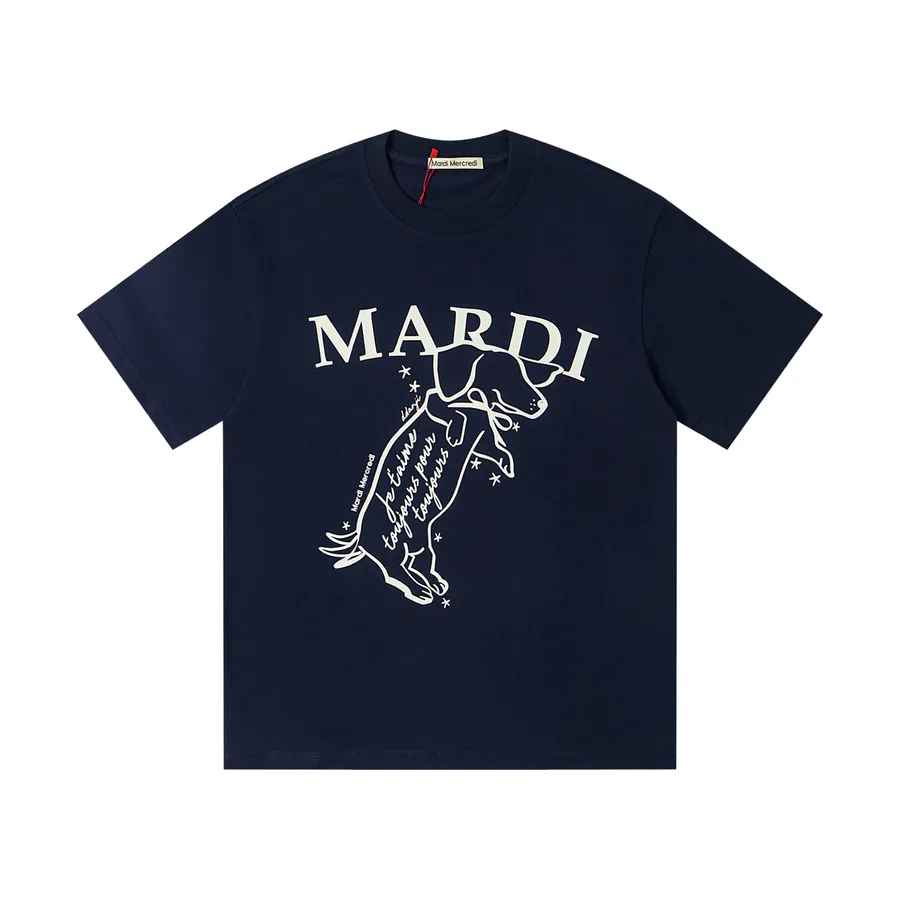 Mardi Mercredi Jumping Dog Series Oversized T Shirt