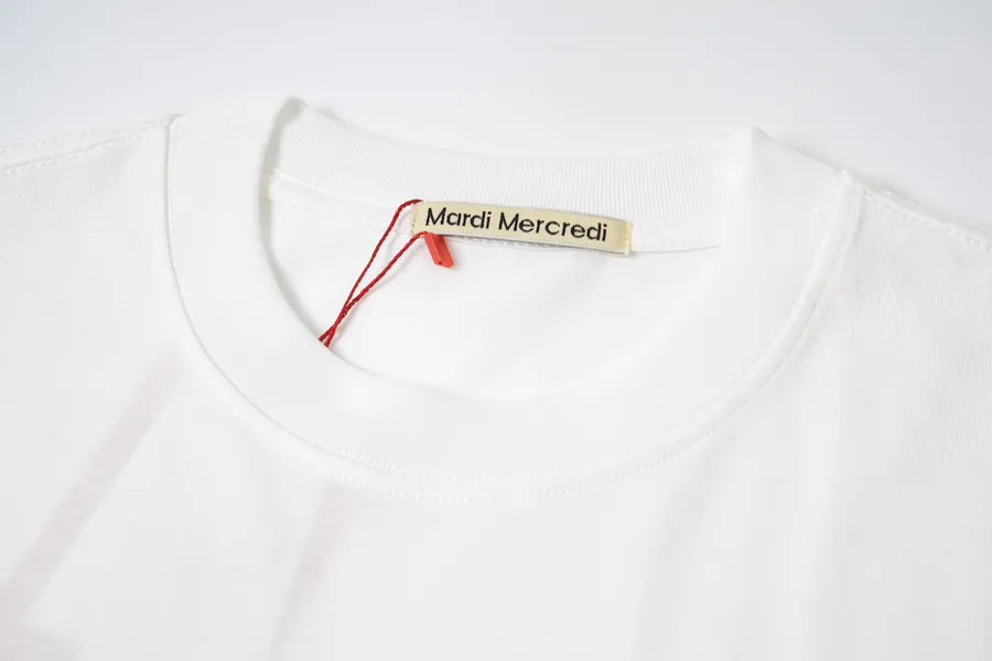 Mardi Mercredi Pearl Puppy Series Round Neck Short Sleeve T Shirt