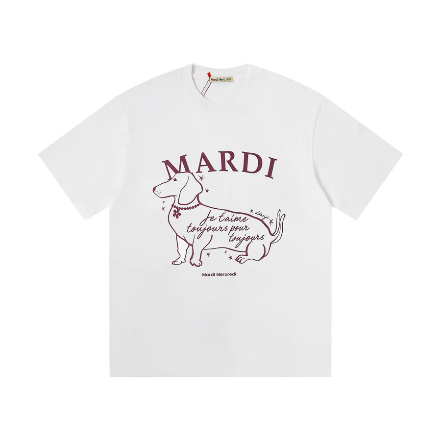 Mardi Mercredi Side Line Puppy Series Oversized T Shirt