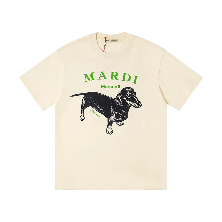 Mardi Mercredi Classic Pug Series Loose Short Sleeve T Shirt