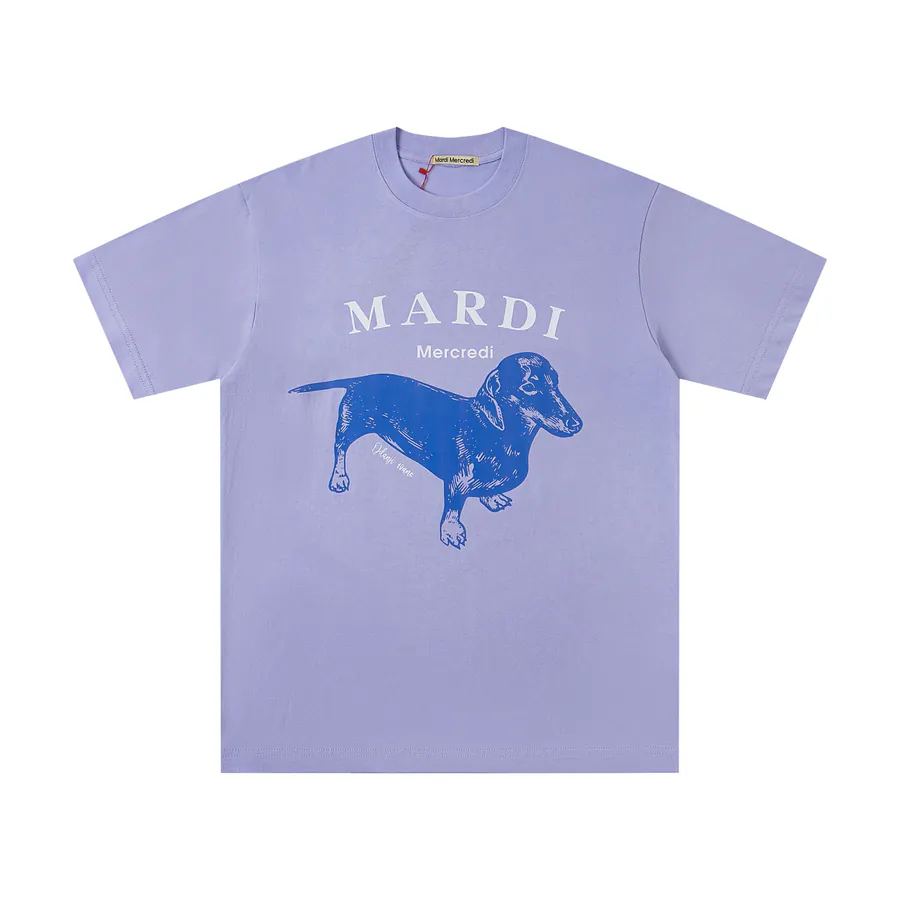Mardi Mercredi Classic Pug Series Loose Short Sleeve T Shirt