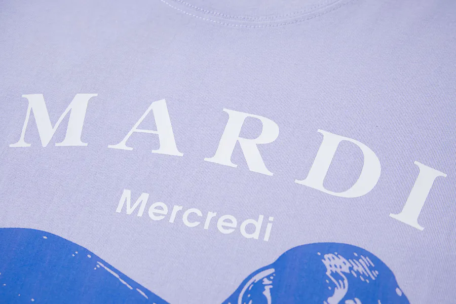 Mardi Mercredi Classic Pug Series Loose Short Sleeve T Shirt