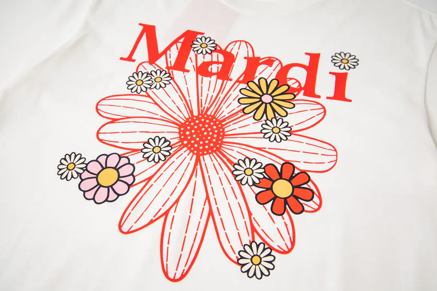 Mardi Mercredi Plant Flower Multi Flower Short Sleeve T恤