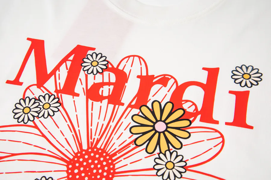 Mardi Mercredi Plant Flower Multi Flower Short Sleeve T恤