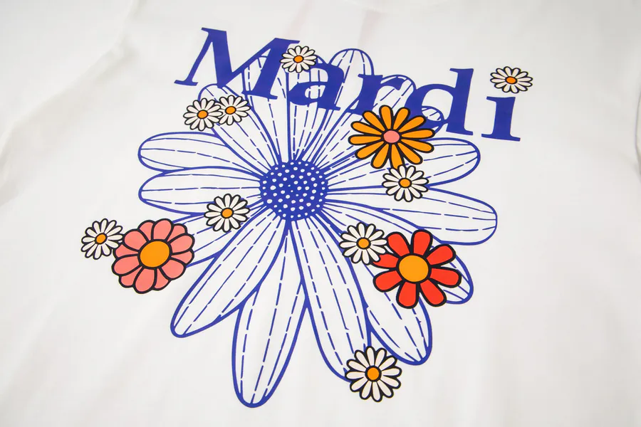 Mardi Mercredi Plant Flower Multi Flower T Shirt