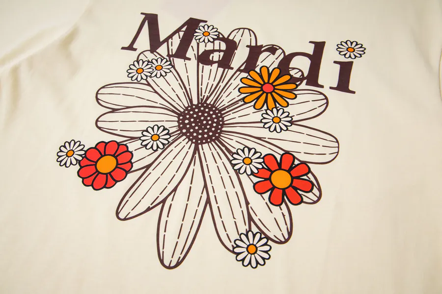 Mardi Mercredi Plant Flower Multi Flower T Shirt