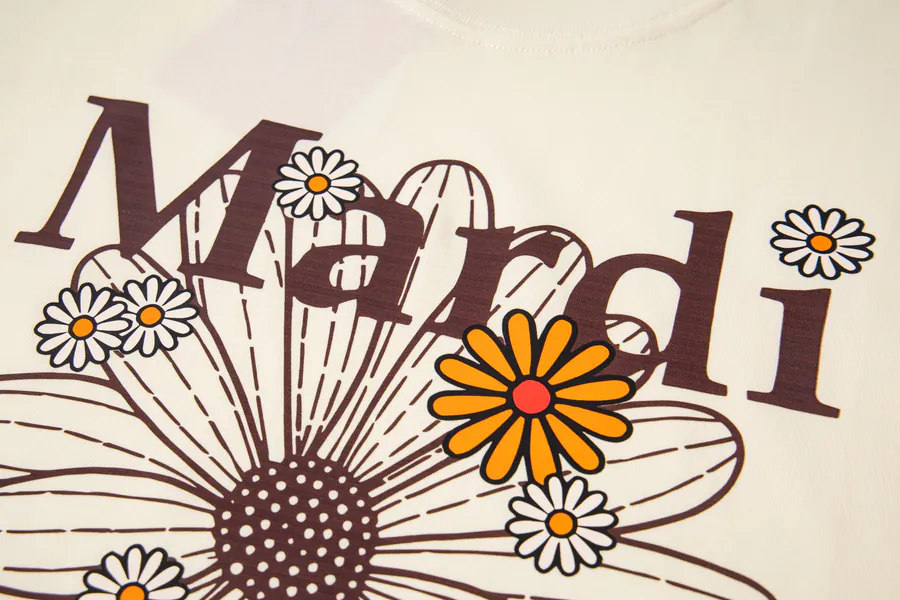 Mardi Mercredi Plant Flower Multi Flower T Shirt