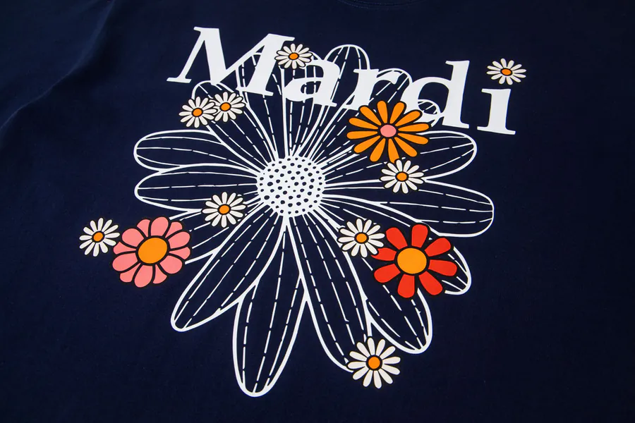 Mardi Mercredi Plant Flower Multi Flower T Shirt
