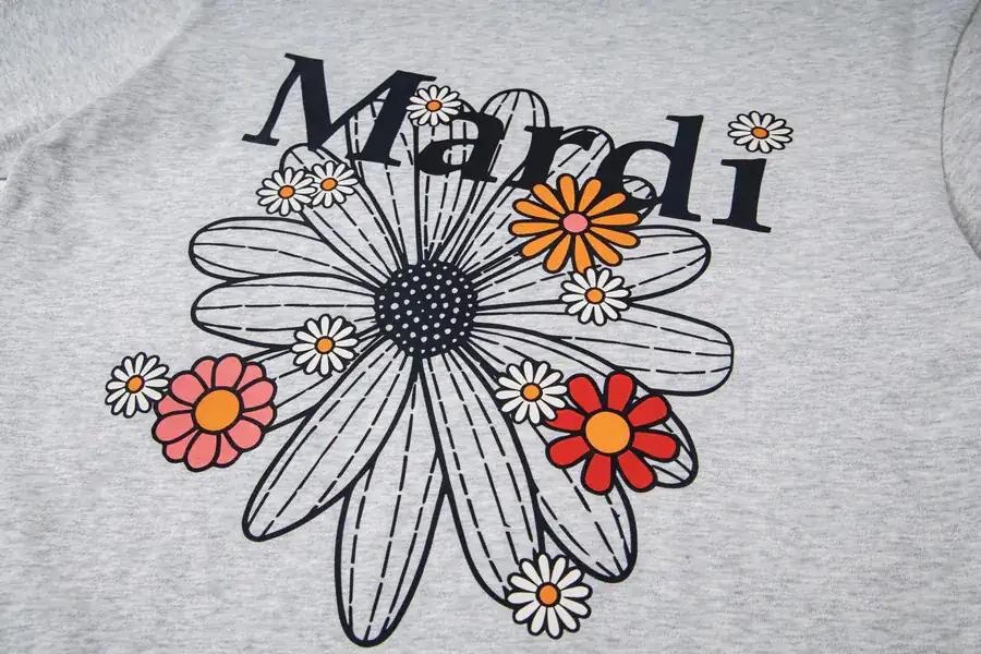 Mardi Mercredi Plant Flower Multi Flower Short Sleeve T Shirt