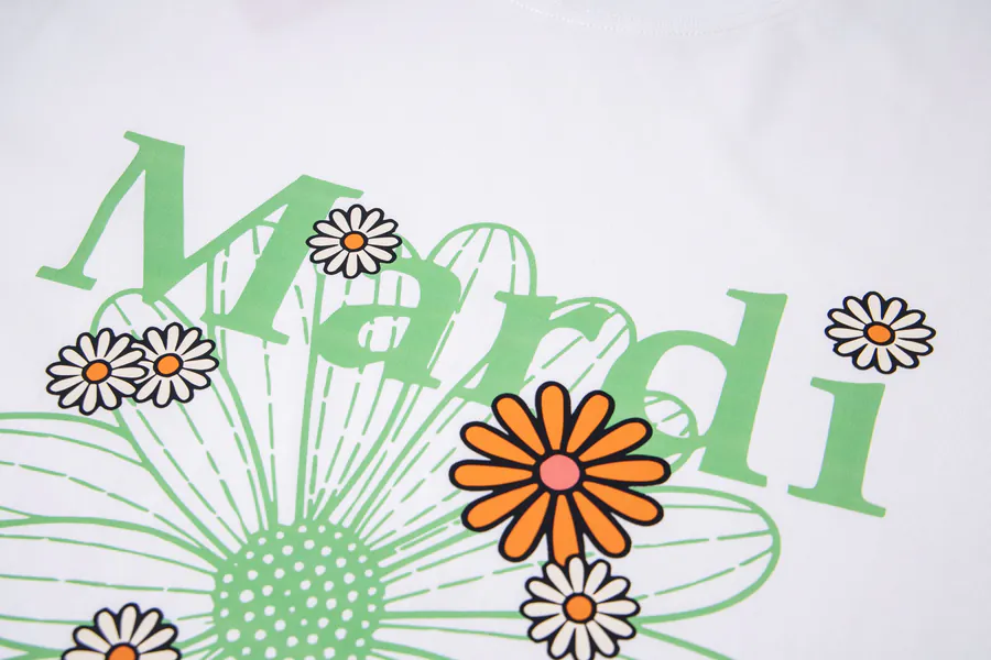 Mardi Mercredi Plant Flower Multi Flower Short Sleeve T Shirt