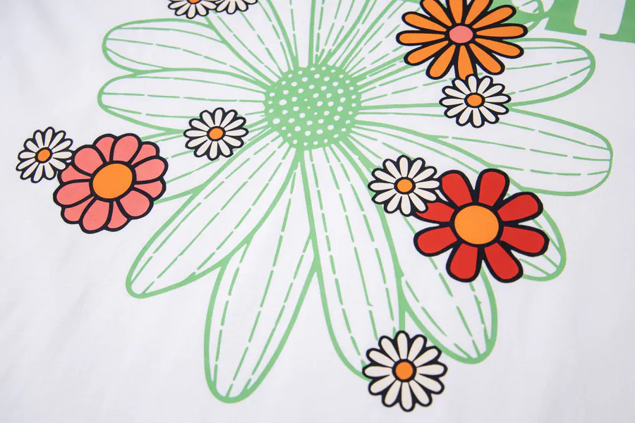 Mardi Mercredi Plant Flower Multi Flower Short Sleeve T Shirt