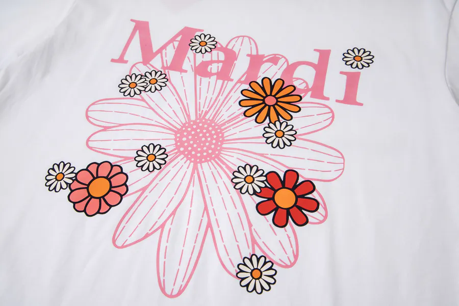 Mardi Mercredi Plant Flower Multi Flower T Shirt