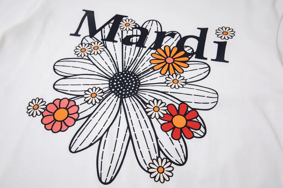 Mardi Mercredi Plant Flower Multi Flower Short Sleeve T恤