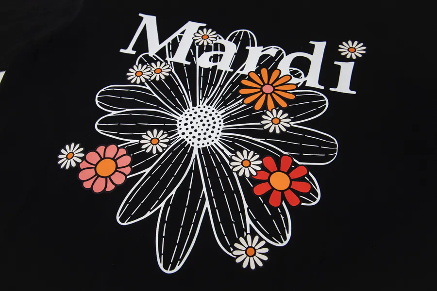 Mardi Mercredi Plant Flower Multi Flower Short Sleeve T Shirt