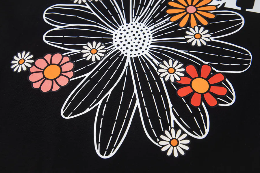 Mardi Mercredi Plant Flower Multi Flower Short Sleeve T Shirt