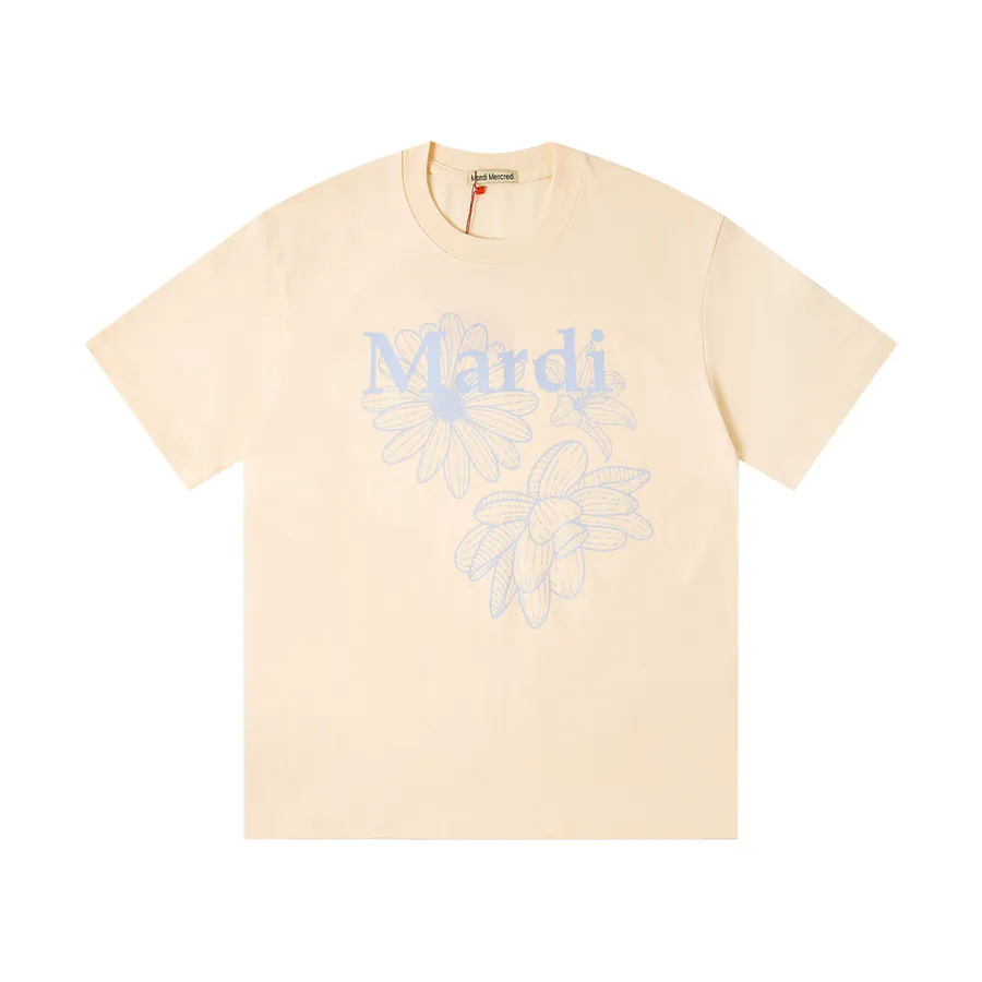 Mardi Mercredi Three Flowers Series Print T Shirt