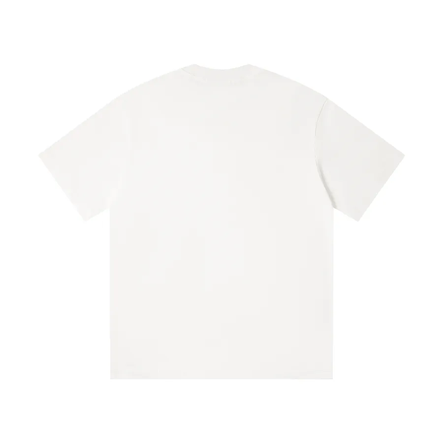 Mardi Mercredi Three Flowers Series Print Round Neck Short Sleeve T Shirt