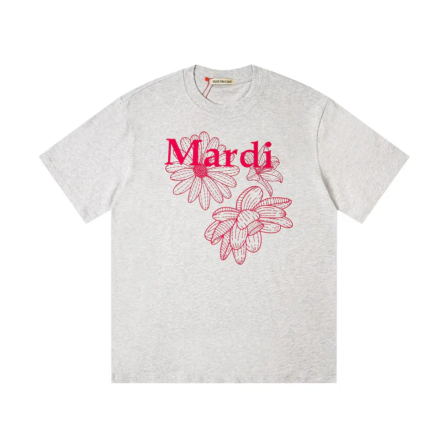 Mardi Mercredi Three Flowers Short Sleeve T shirt
