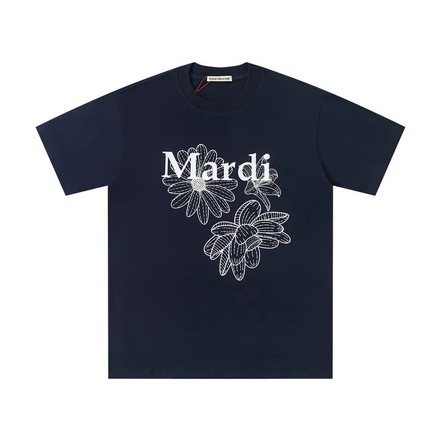 Mardi Mercredi Three Flowers Series Print T Shirt