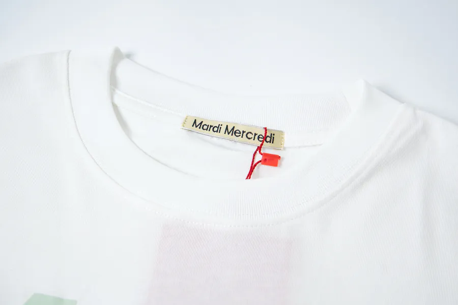 Mardi Mercredi Classic Daisy Print Round Neck Short Sleeve T Shirt