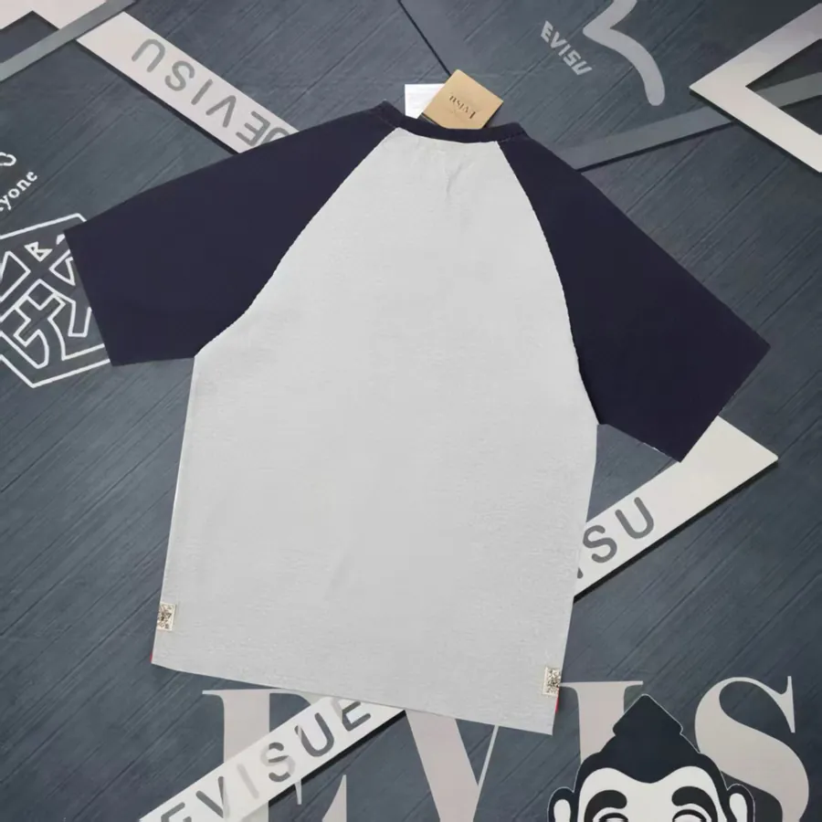 EVISU 2025 Summer Collection Patchwork Short Sleeve
