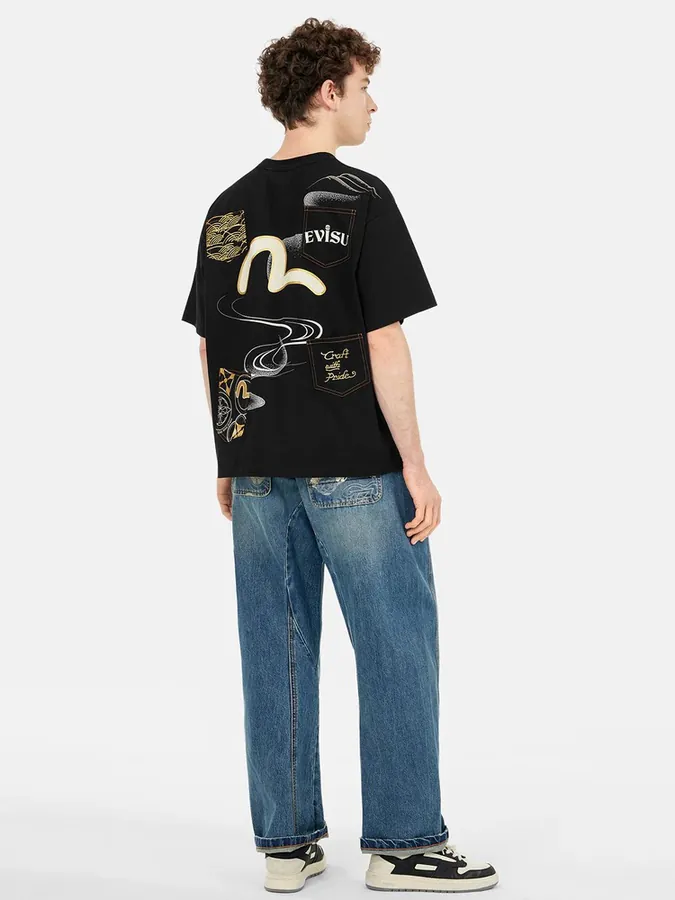 Evisu 2025 Limited Edition T Shirt with High Craftsmanship
