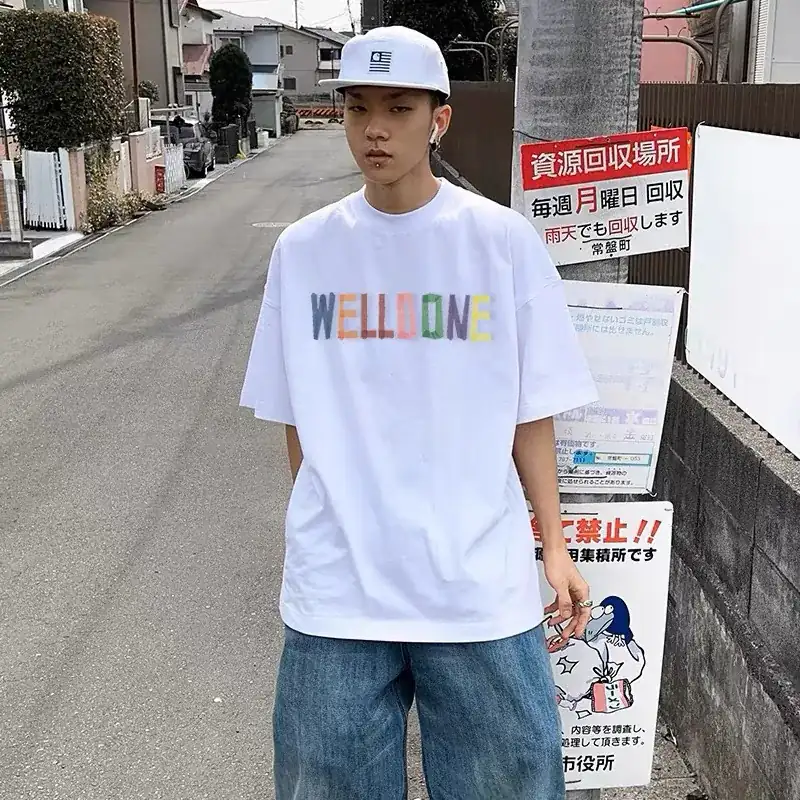 WE11DONE 25ss New Color Letter Print Short Sleeve