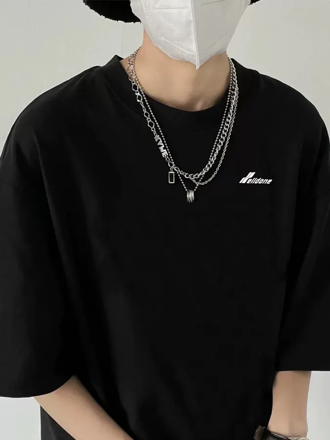 WE11DONE 25ss New Logo Letter Print Short Sleeve