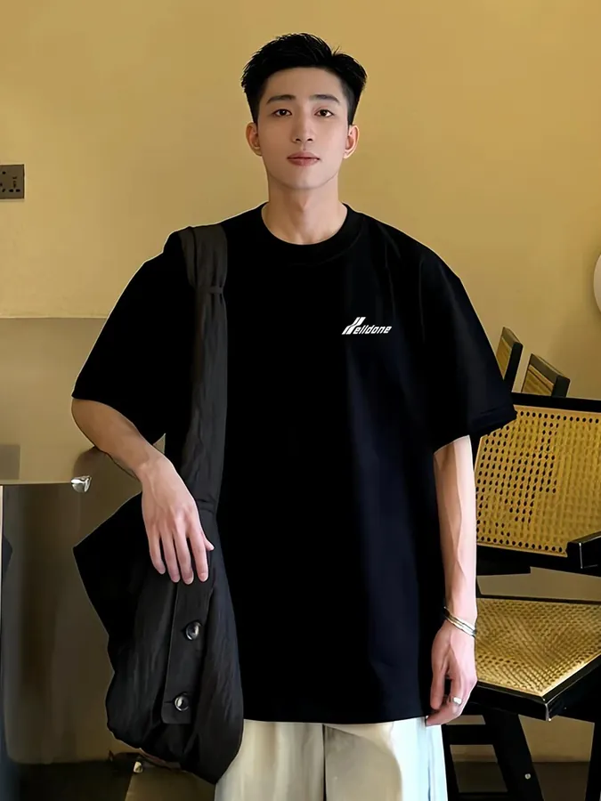 WE11DONE 25ss New Logo Letter Print Short Sleeve