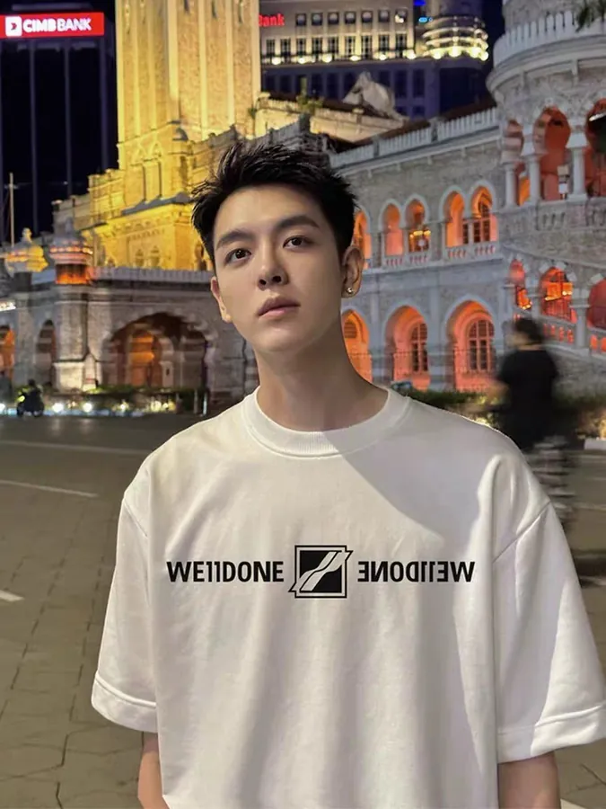 WE11DONE 25ss New Logo Letter Print Short Sleeve
