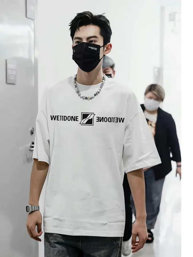 WE11DONE 25ss New Logo Letter Print Short Sleeve