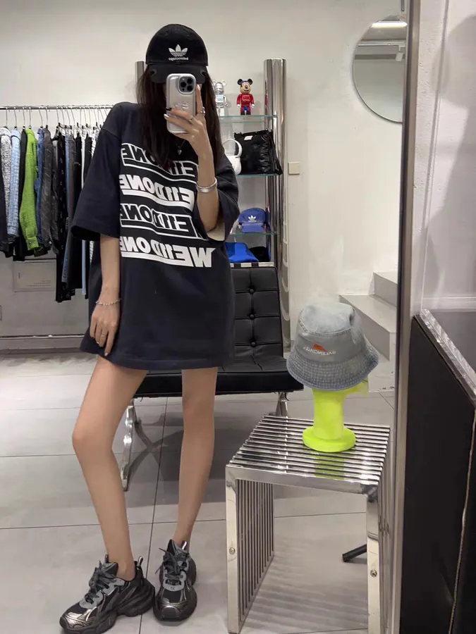 WE11DONE 25ss New Letter Bullet Print Short Sleeve