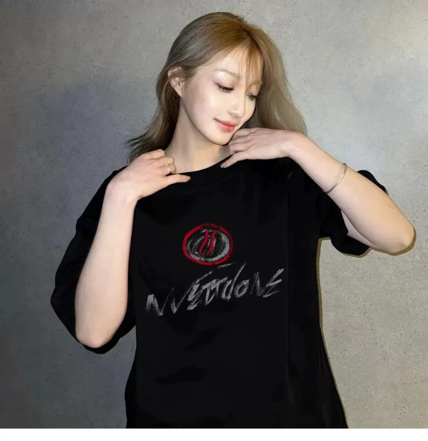 WE11DONE 25ss Streetwear American Style Logo Print T Shirt